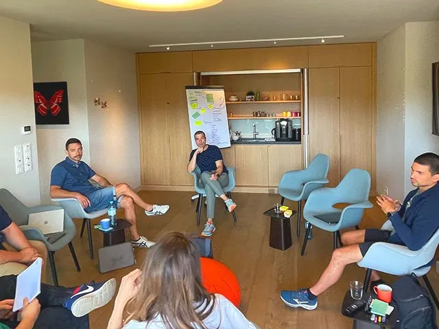 Scalista team in a meeting - showing the human side of our digital marketing agency